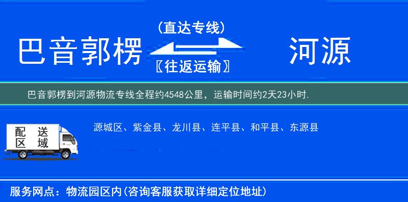 巴音郭楞到物流專線