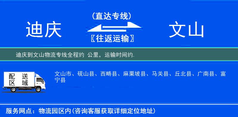 迪慶到物流專線