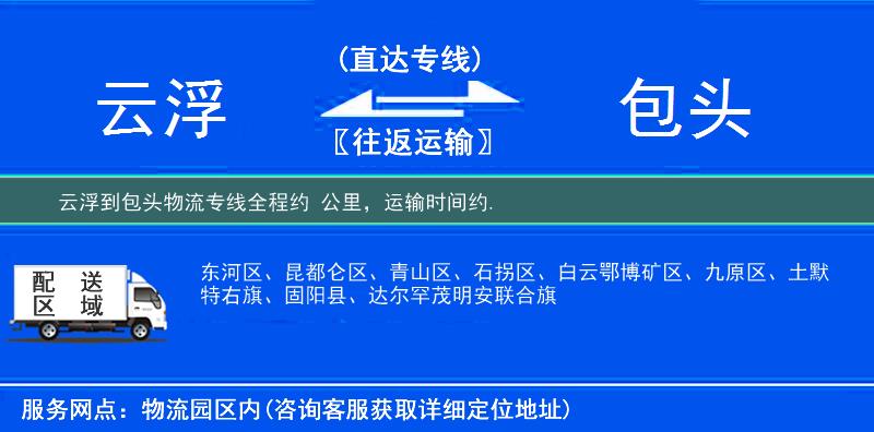云浮到物流專線